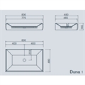 Design Corian vask Duna 1 