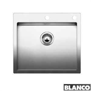 Stålvask 56 x 51cm. ilæg/underl./planl. BLANCO Claron 500-IF/A - UX